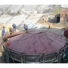 Máquina de silo de silo de acero de buen tipo de costura en espiral de buena calidad